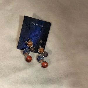 Universe earrings